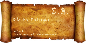 Dóka Melinda névjegykártya