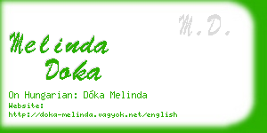 melinda doka business card